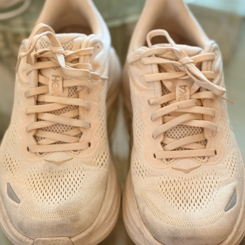 Hoka One One Women's Cream Athletic Shoes